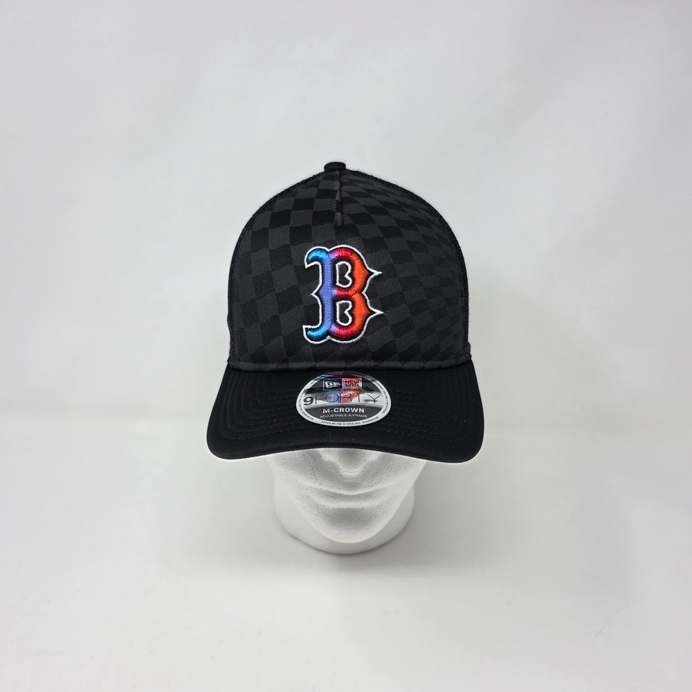 New Era 9FORTY A-Frame Boston Red Sox MLB Gradient Raceway Trucker Hat Cap